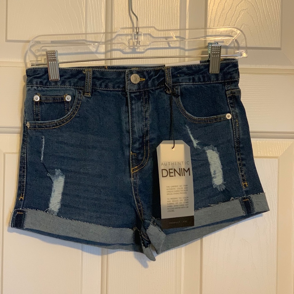Denim shorts